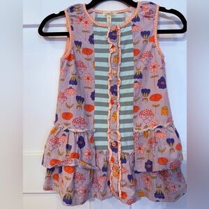 Matilda Jane Girls Size 10 Lavender Lollipop Tunic
